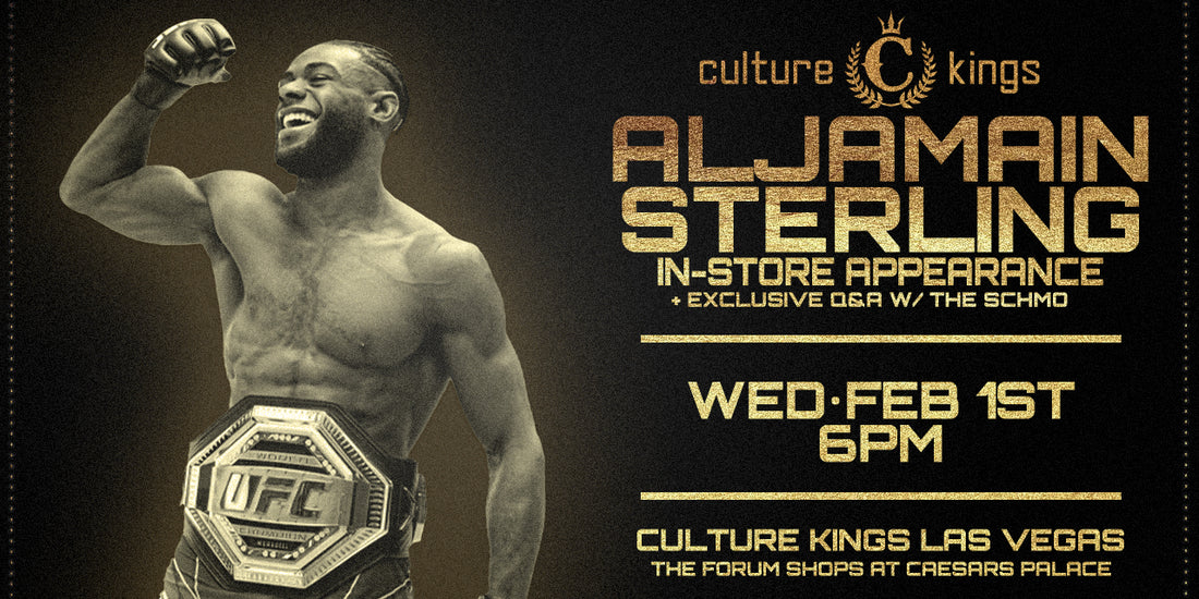 Aljamain Sterling x The Schmo at Culture Kings Las Vegas