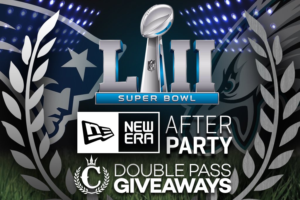 WIN!!! Double Pass To The Famous New Era Super Bowl Party