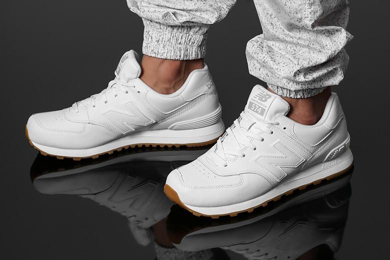 White new balance gum bottom Clearance