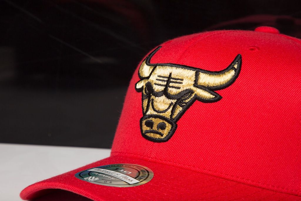 Creep These CK Exclusive Red/Gold Mitchell & Ness 110 Snapbacks