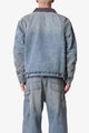 MNML Quilted Lined Work Jacket Vintage Blue