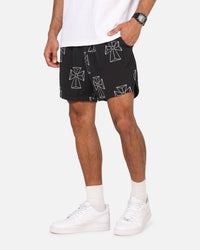 Saint Morta Holy Tide Beach Shorts Black