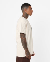 Goat Crew Smiley Skull Vintage T-Shirt Off White