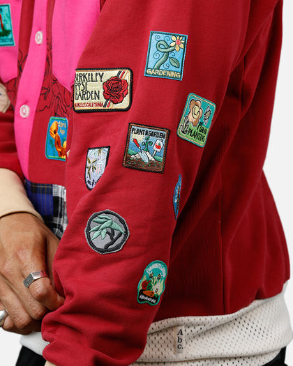 ABC Patch Hoodie Rose