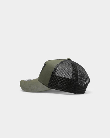 New Era Las Vegas Raiders 9FORTY A-Frame Trucker Snapback Olive/Black