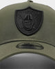 New Era Las Vegas Raiders 9FORTY A-Frame Trucker Snapback Olive/Black