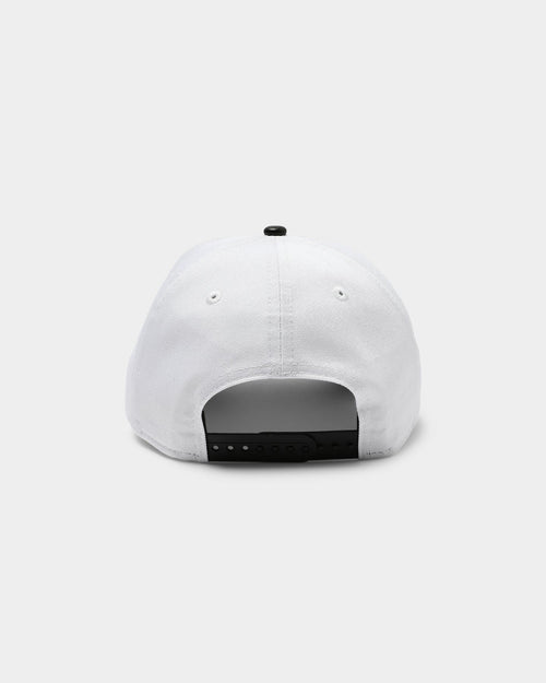 New Era Las Vegas Raiders PU Leather 9FORTY A-Frame Snapback White/Black