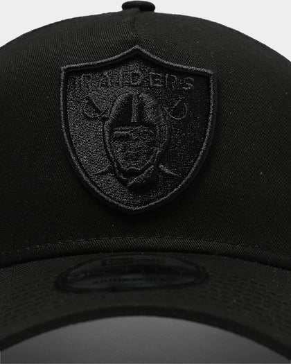 New Era Las Vegas Raiders 9FORTY A-Frame Trucker Snapback Black/Black
