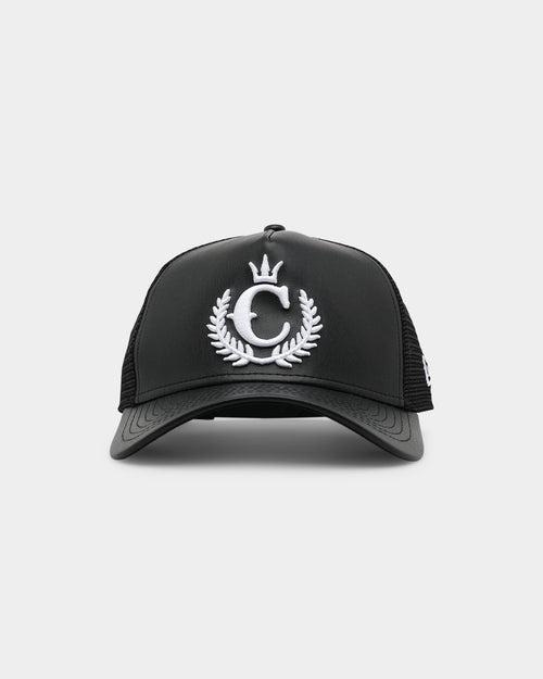 New Era x Culture Kings 9FORTY A-Frame Trucker Snapback Black/White