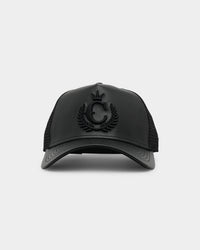 New Era x Culture Kings 9FORTY A-Frame Trucker Snapback Black