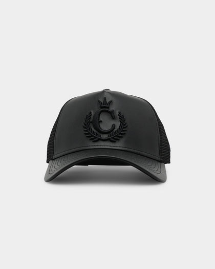 New Era x Culture Kings 9FORTY A-Frame Trucker Snapback Black