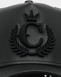 New Era x Culture Kings 9FORTY A-Frame Trucker Snapback Black