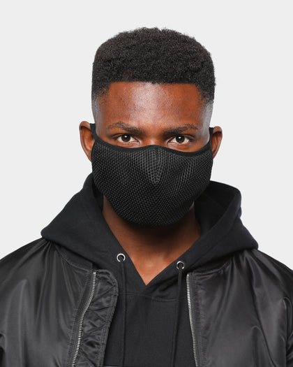 Carré Meshed Face Mask Black