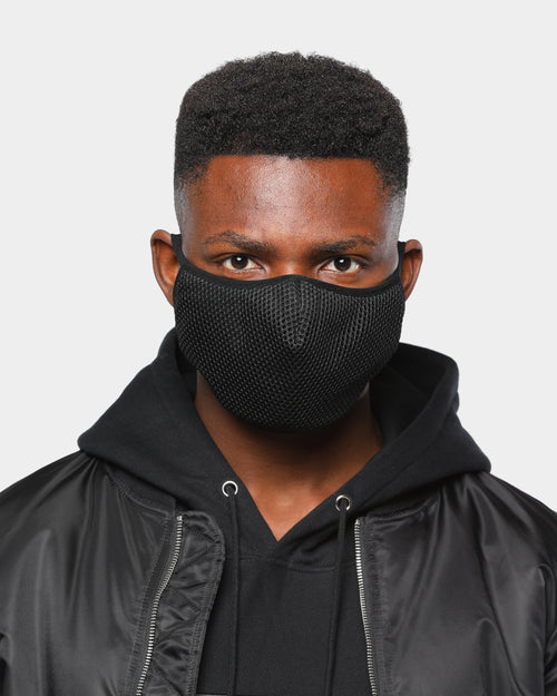 Carré Meshed Face Mask Black