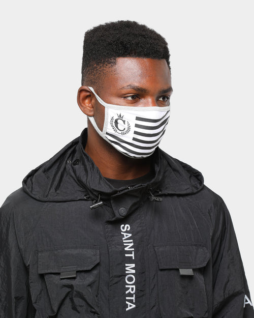 Culture Kings NFS Flag Face Mask Grey/Black/White