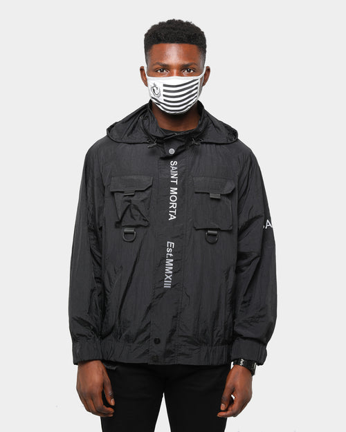 Culture Kings NFS Flag Face Mask Grey/Black/White