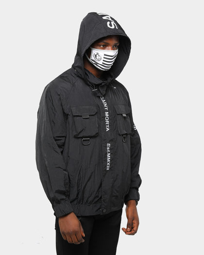 Culture Kings NFS Flag Face Mask Grey/Black/White