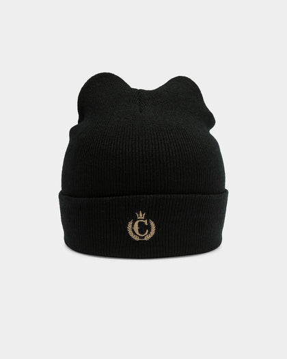Culture Kings Classic Script Beanie Black/Gold