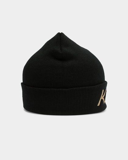 Culture Kings Classic Script Beanie Black/Gold