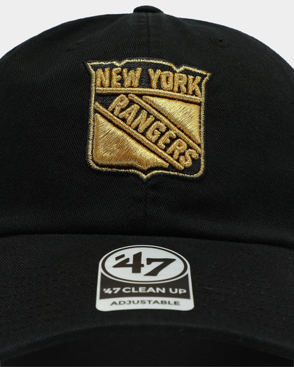 47 Brand New York Ranger Clean Up Strapback Black/Gold