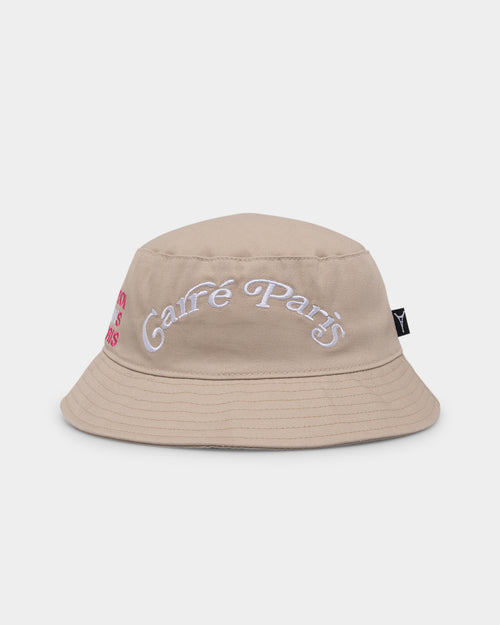 Carre Peace Bucket Hat Stone
