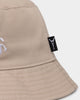 Carre Peace Bucket Hat Stone