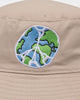 Carre Peace Bucket Hat Stone