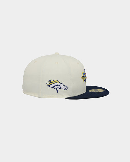 New Era Denver Broncos 'Throwback Superbowl Champs' 59FIFTY Fitted Chrome White
