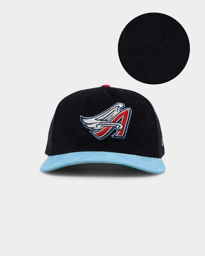 New Era Anaheim Angels 'Throwback Corduroy' Golfer Snapback Pastel Blue