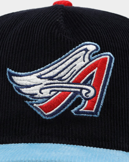 New Era Anaheim Angels 'Throwback Corduroy' Golfer Snapback Pastel Blue