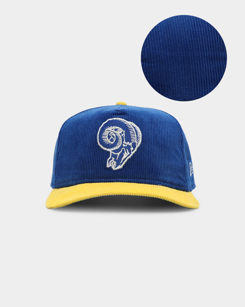 New Era Los Angeles Rams 'Throwback Corduroy' Golfer Snapback Blue