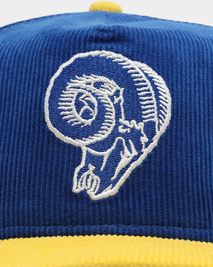 New Era Los Angeles Rams 'Throwback Corduroy' Golfer Snapback Blue
