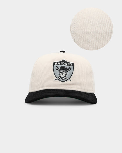 New Era Oakland Raiders 'Throwback Corduroy' Golfer Snapback White