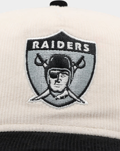 New Era Oakland Raiders 'Throwback Corduroy' Golfer Snapback White