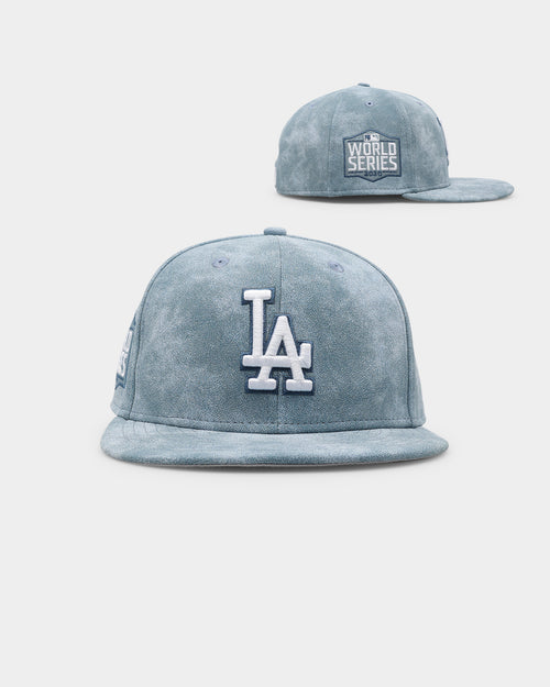 New Era Los Angeles Dodgers 'Sky Blue Washed Suede' 59FIFTY Fitted Pastel Blue
