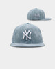 New Era New York Yankees 'Sky Blue Washed Suede' 59FIFTY Fitted Pastel Blue