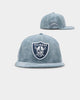 New Era Oakland Raiders 'Sky Blue Washed Suede' 59FIFTY Fitted Pastel Blue