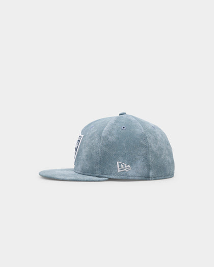 New Era Oakland Raiders 'Sky Blue Washed Suede' 59FIFTY Fitted Pastel Blue