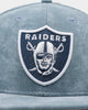 New Era Oakland Raiders 'Sky Blue Washed Suede' 59FIFTY Fitted Pastel Blue