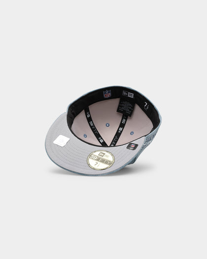 New Era Oakland Raiders 'Sky Blue Washed Suede' 59FIFTY Fitted Pastel Blue