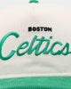 New Era Boston Celtics 'Chrome Corduroy Throwback Script' Golfer Snapback Chrome White