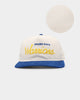 New Era Golden State Warriors 'Chrome Corduroy Throwback Script' Golfer Snapback Chrome White