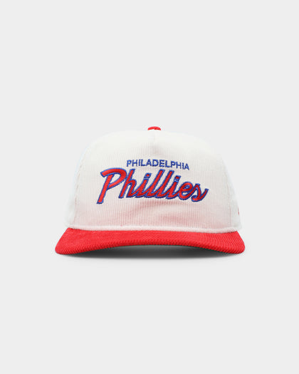 New Era Philadelphia Phillies Corduroy Golfer Snapback Chrome White