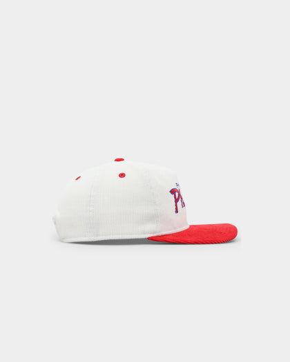 New Era Philadelphia Phillies Corduroy Golfer Snapback Chrome White