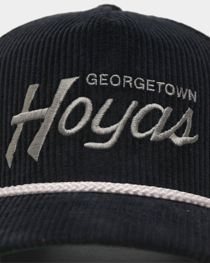 47 Brand Georgetown Hoyas 'NCAA Corduroy Team Script' Corduroy Crossrope 57 Hitch Snapback Navy