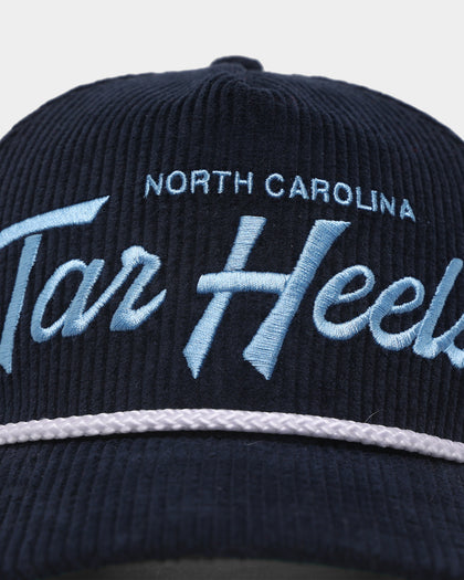 47 Brand UNC Tar Heels 'NCAA Corduroy Team Script' Corduroy Crossrope 47 Hitch Snapback Montego