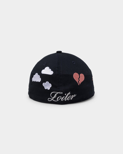Loiter Flaws Fitted Hat Navy/Pik