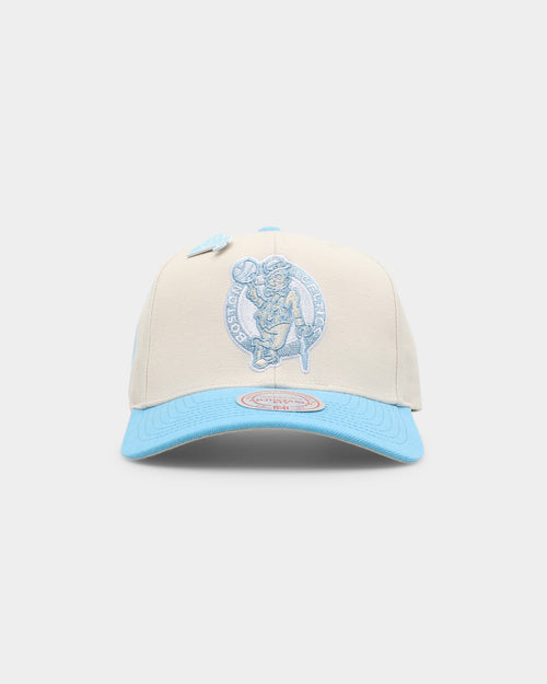 Mitchell & Ness Boston Celtics 'Sky Blue' Snapback Cream