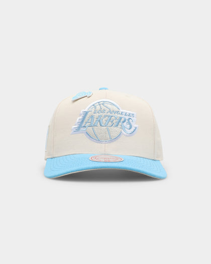 Mitchell & Ness Los Angeles Lakers 'Sky Blue' Snapback Cream