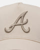 47 Brand Atlanta Braves 'Caramel Swirl' Sure Shot TT Cotton MVP Snapback Natural/Khaki